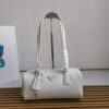 Prada Medium leather top-handle bag with padlock(high-end grade)