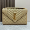 YSL envelope medium in grained leather