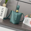 LOEWE Mini Pebble bucket in smooth calfskin(high-end grade)