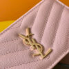 YSL CASSANDRE MATELASSÃ FRAGMENTS ZIPPED CARD CASE(HIGH-END GRADE)