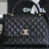 CHANEL LARGE FLAP BAG WITH TOP HANDLE(TAX-FREE GRADE)