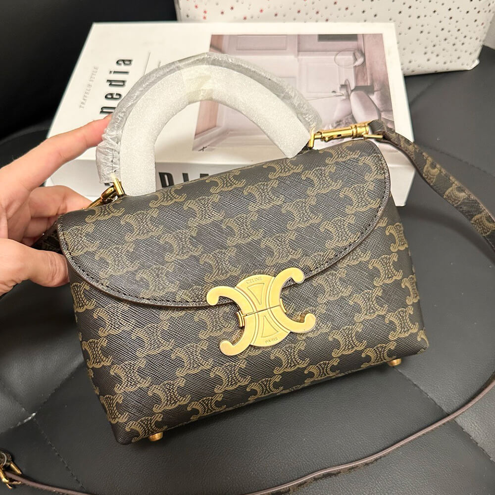 CELINE TEEN NINO BAG IN TRIOMPHE CANVAS