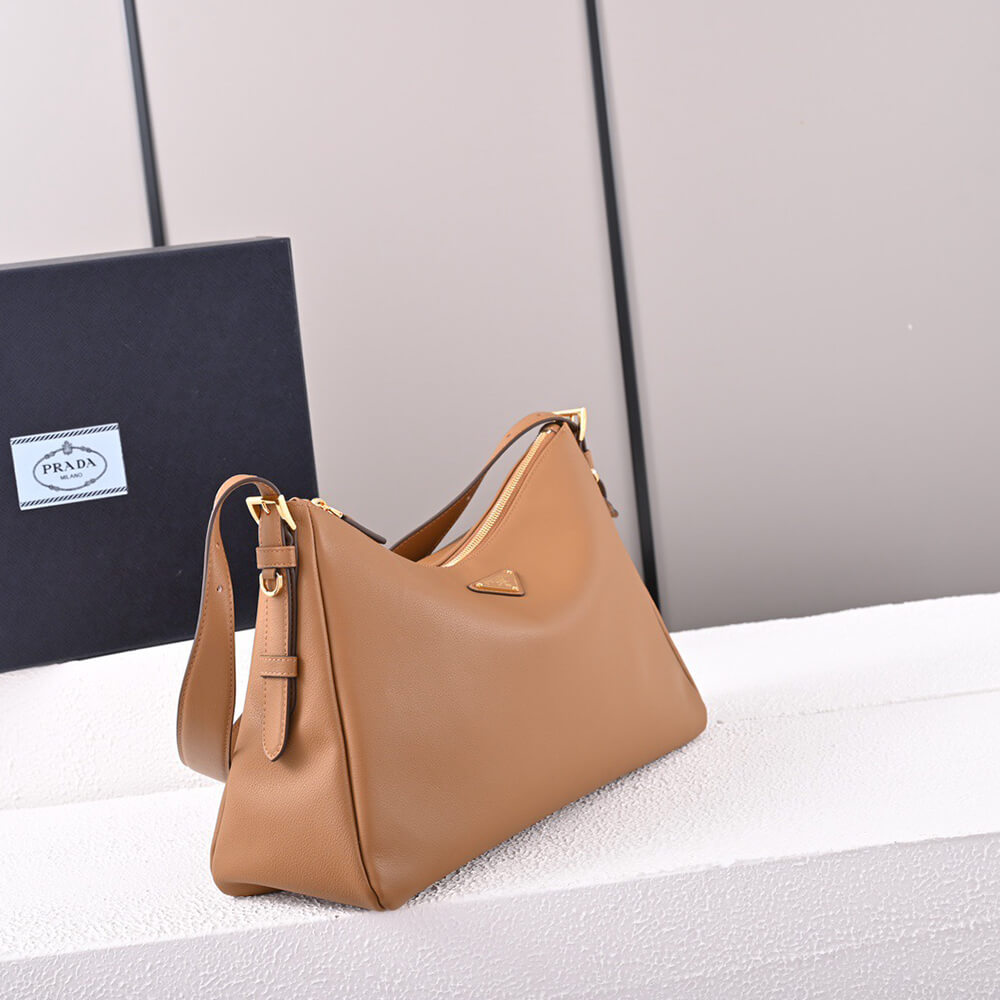 Prada Aimee large leather shoulder bag