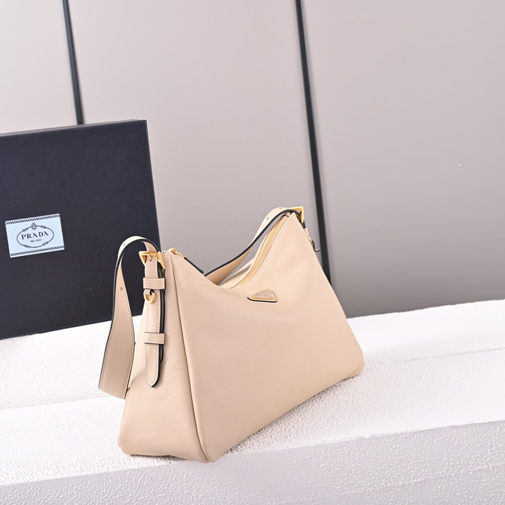 Prada Aimee large leather shoulder bag