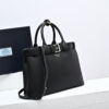 Prada Buckle medium leather handbag with double belt(high-end grade)