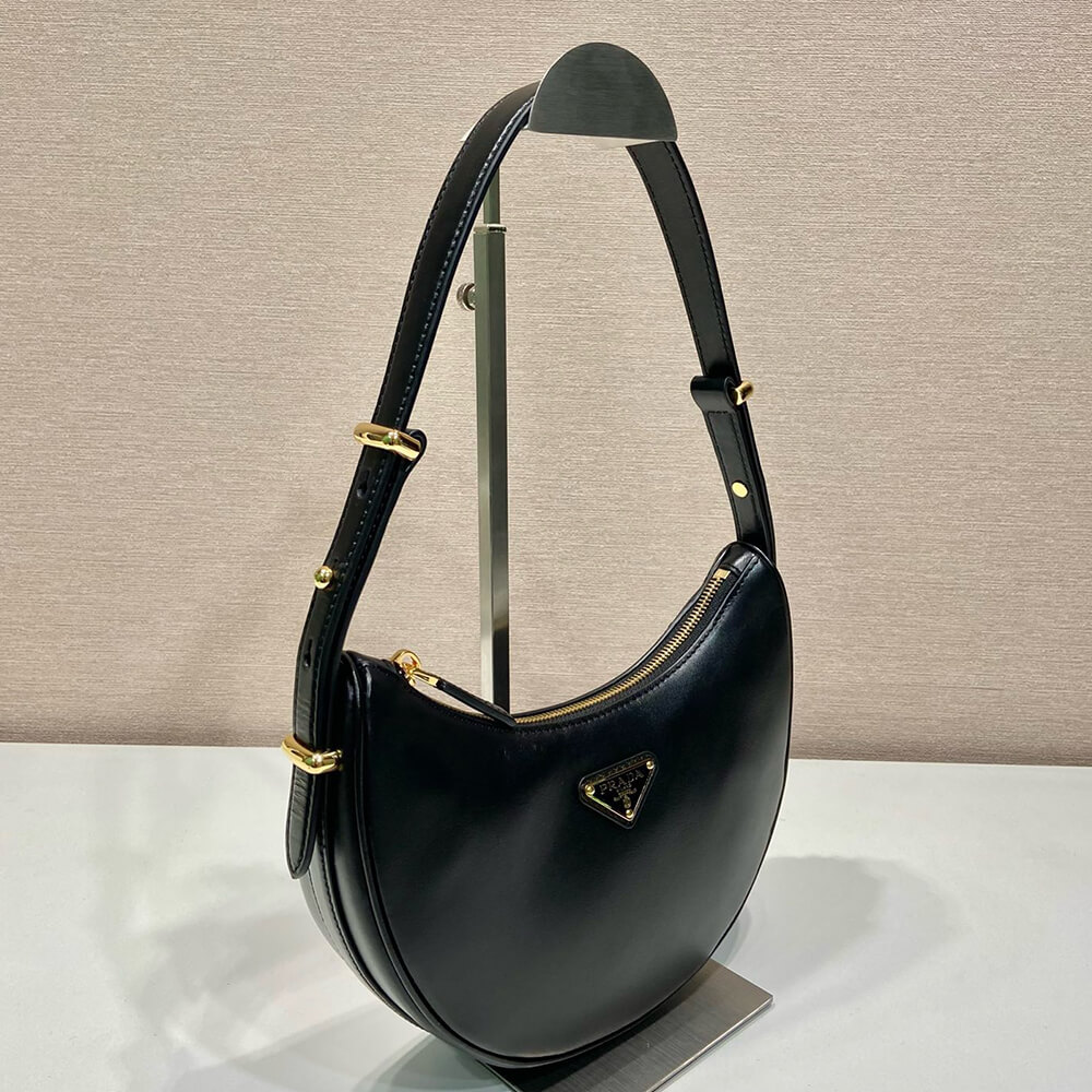 Prada ArquÃ© small leather shoulder bag(HIGH-END GRADE)