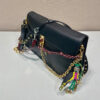 Prada Soft Sound large leather shoulder bag with charms(high-end grade)