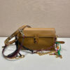 Prada Soft Sound small leather shoulder bag with charms(high-end grade)