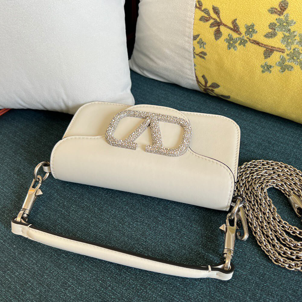 VALENTINO GARAVANI LOCO SMALL SHOULDER BAG WITH JEWEL LOGO(HIGH-END GRADE)