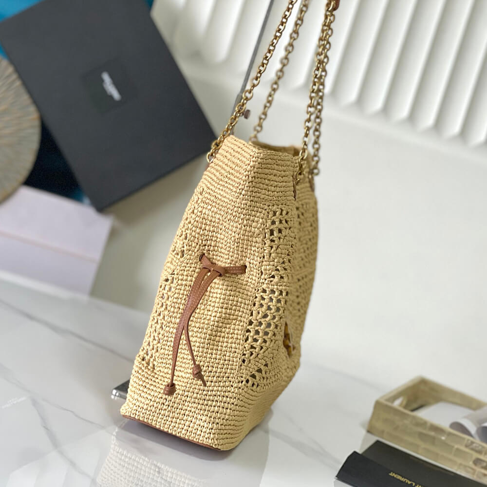 YSL JAMIE SHOPPING in raffia(HIGH-END GRADE)
