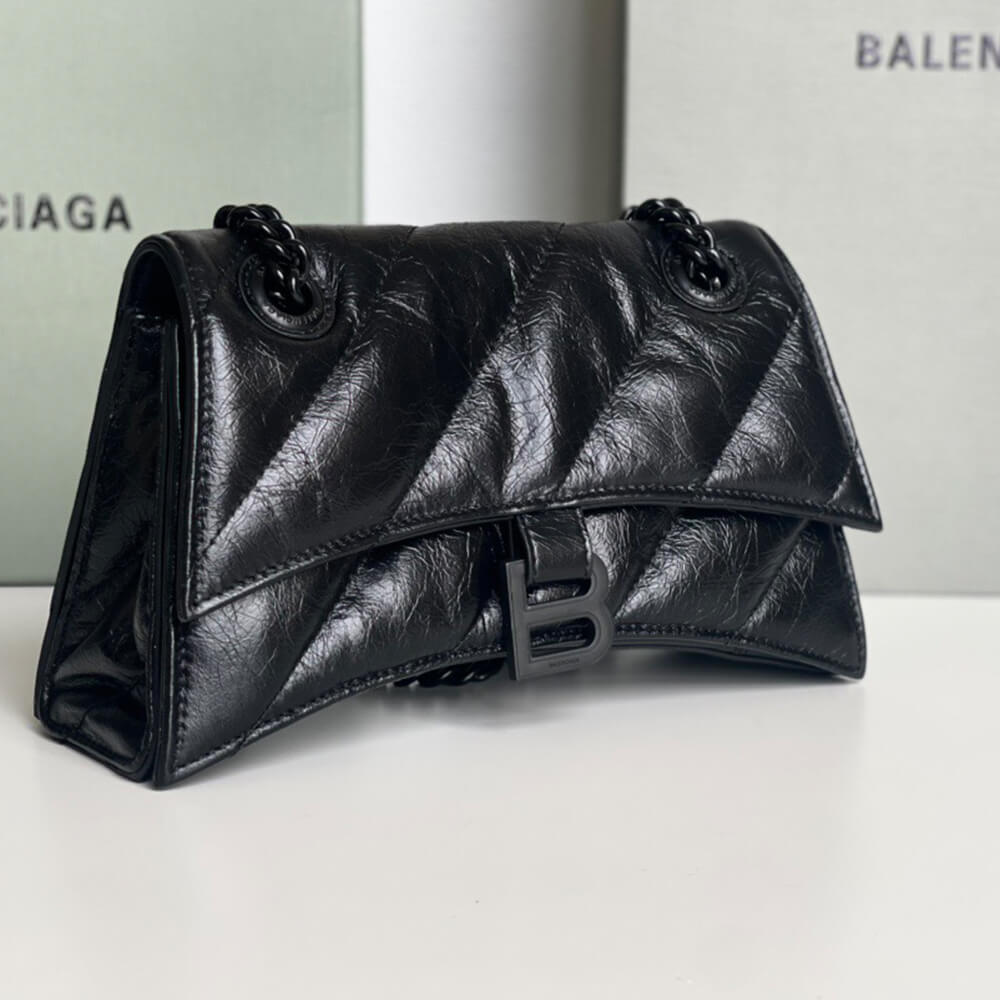 Balenciaga Women’s Crush Chain Bag Small(HIGH-END GRADE)