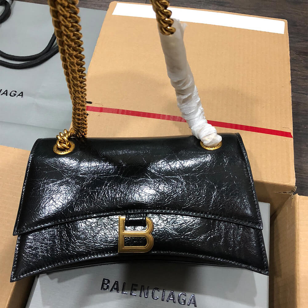 Balenciaga Women’s Crush Chain Bag Small(HIGH-END GRADE)
