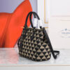 Small Prada Galleria embroidered fabric bag