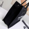 RIVE GAUCHE TOTE BAG IN LINEN AND LEATHER