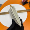 YSL CASSANDRE MATELASSÃ FRAGMENTS ZIPPED CARD CASE(HIGH-END GRADE)