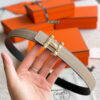 H Infini belt buckle & Reversible leather strap 24 mm