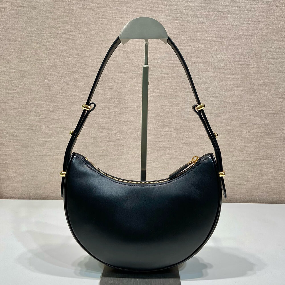 Prada ArquÃ© small leather shoulder bag(HIGH-END GRADE)