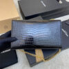 YSL kate medium tassel in crocodile-embossed leather