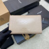 YSL kate medium tassel in crocodile-embossed leather
