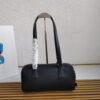 Prada Medium leather top-handle bag with padlock(high-end grade)