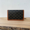 CELINE WALLET ON CHAIN MARGO in TRIOMPHE CANVAS and calfskin(High-end Grade)