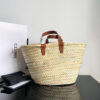 TEEN CELINE CLASSIC PANIER in Palm leaves and Calfskin(high-end grade)