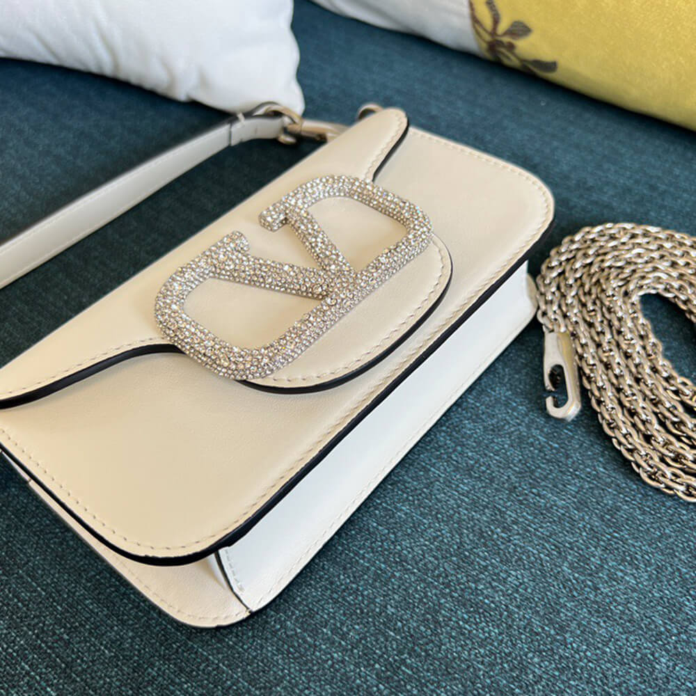 VALENTINO GARAVANI LOCO SMALL SHOULDER BAG WITH JEWEL LOGO(HIGH-END GRADE)