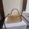 CELINE TEEN CELINE LOLA IN RAFFIA EFFECT TEXTILE(HIGH-END GRADE)