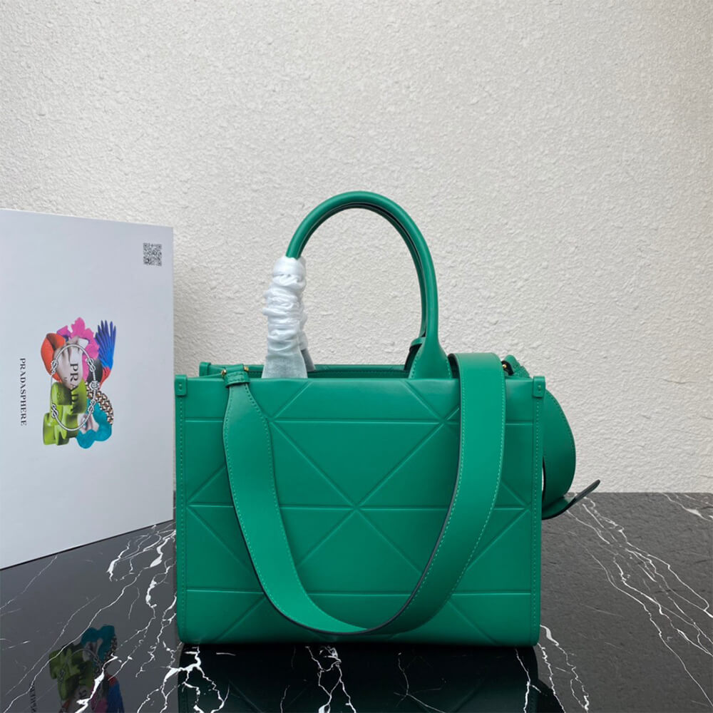 Small leather Prada Symbole bag with topstitching