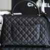 CHANEL LARGE FLAP BAG WITH TOP HANDLE(TAX-FREE GRADE)