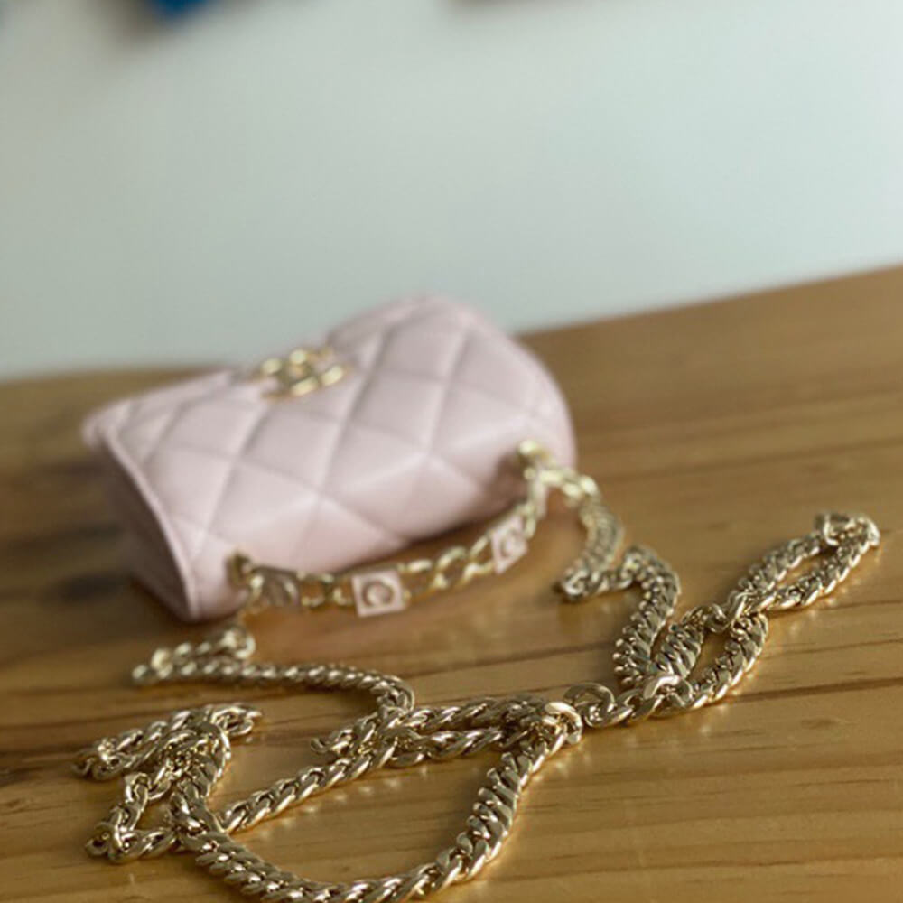 Chanel mini flap with top handle(HIGH-END GRADE)