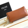 CELINE Clutch on Chain Cuir triomphe IN smooth calfskin(High-end Grade)