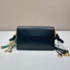 Prada Soft Sound small leather shoulder bag with charms(high-end grade)