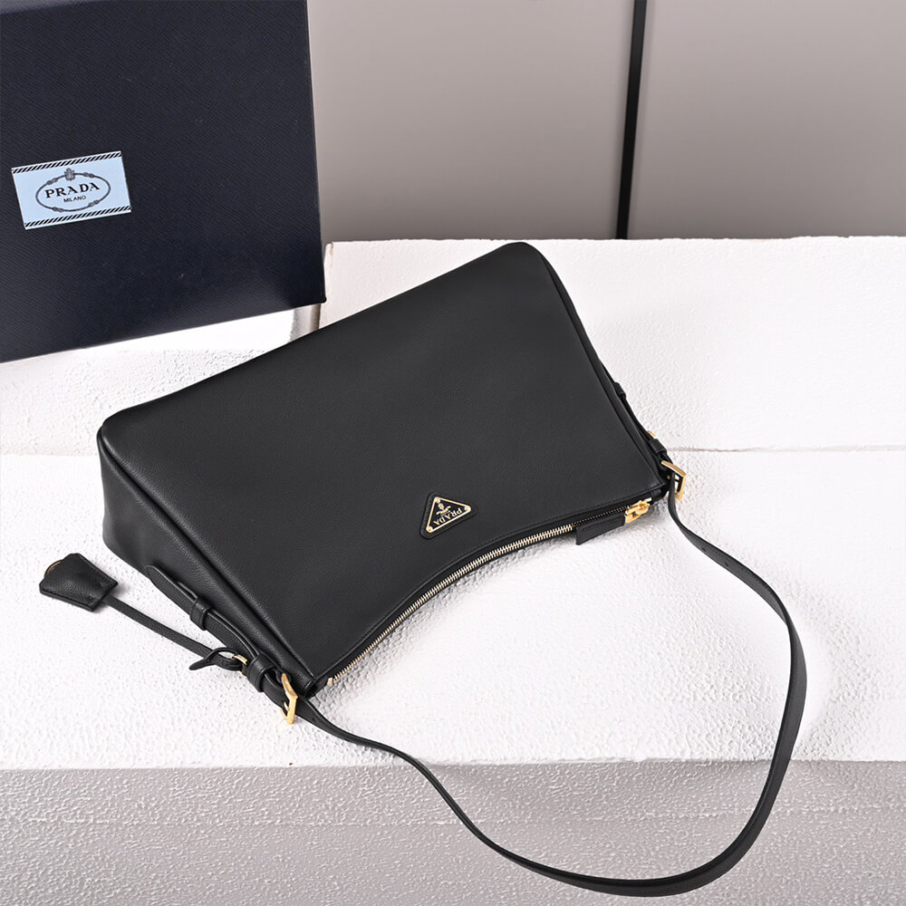 Prada Aimee large leather shoulder bag