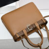 Prada Buckle medium leather handbag with double belt(high-end grade)