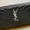 YSL classic cassandre chain wallet in grain de poudre leather