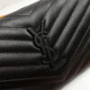 YSL classic cassandre chain wallet in grain de poudre leather