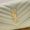 YSL classic cassandre chain wallet in grain de poudre leather