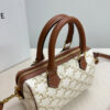 CELINE Small Boston IN Triomphe Canvas and calfskin