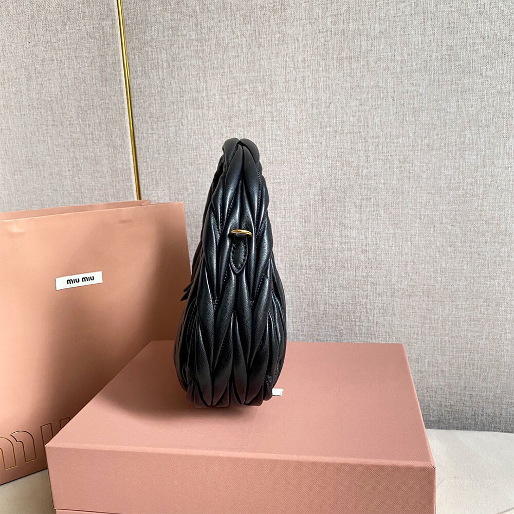 Small Wander matelasse nappa leather hobo bag(HIGH-END GRADE)