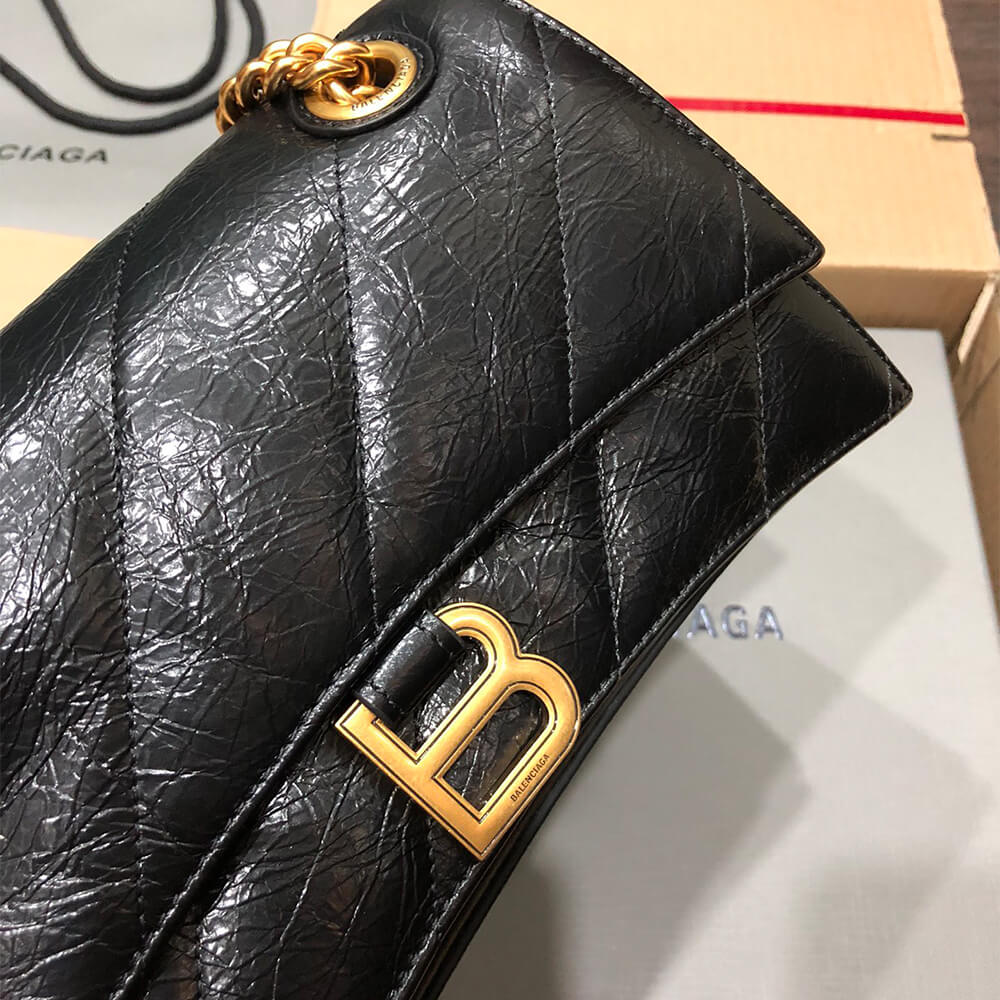 Balenciaga Women’s Crush Chain Bag Small(HIGH-END GRADE)