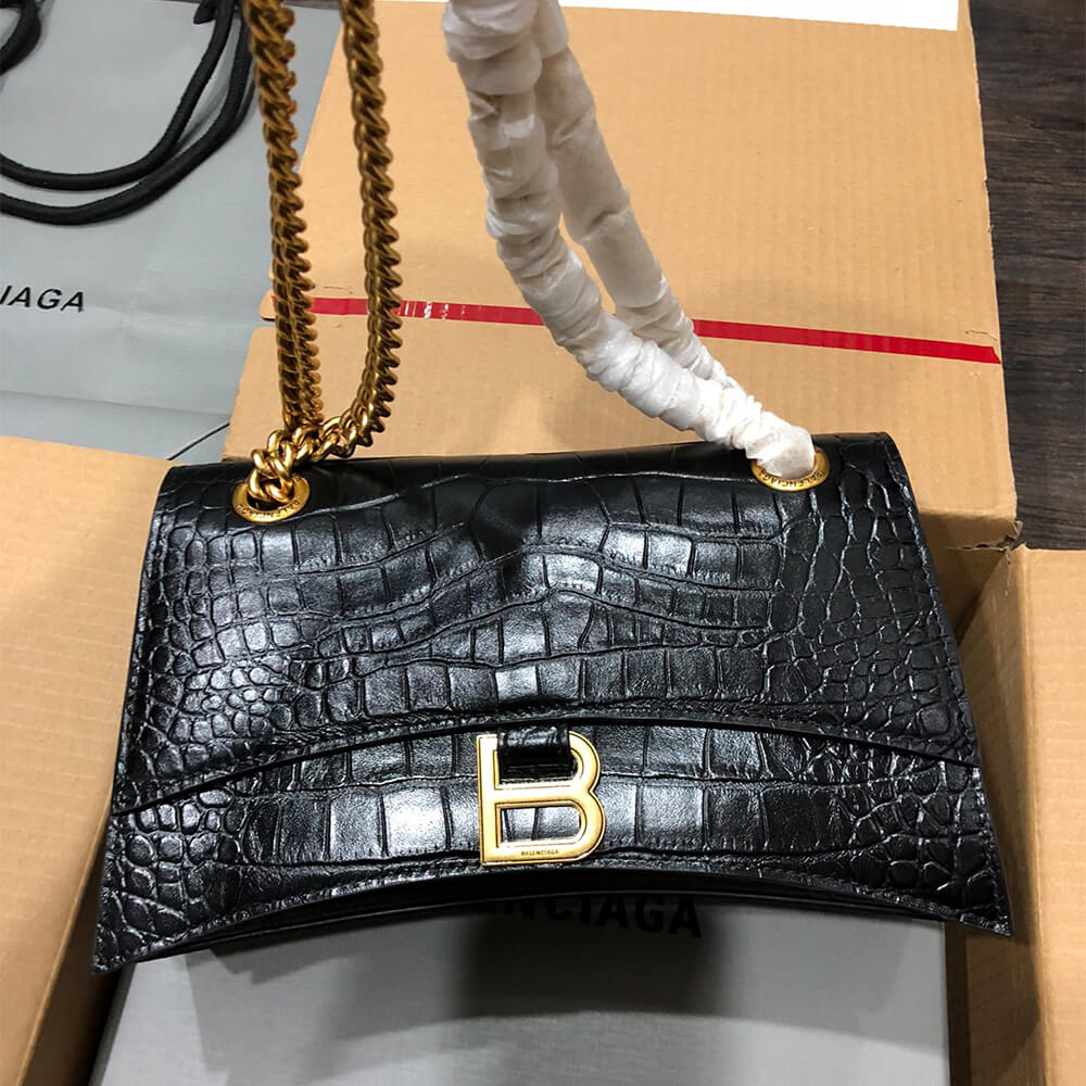 Balenciaga Women’s Crush Chain Bag Small(HIGH-END GRADE)