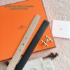 H Infini belt buckle & Reversible leather strap 24 mm