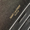 YSL cassandre envelope chain wallet in grain de poudre leather(High-end Grade)