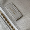 RIVE GAUCHE SMALL TOTE BAG IN LINEN AND LEATHER