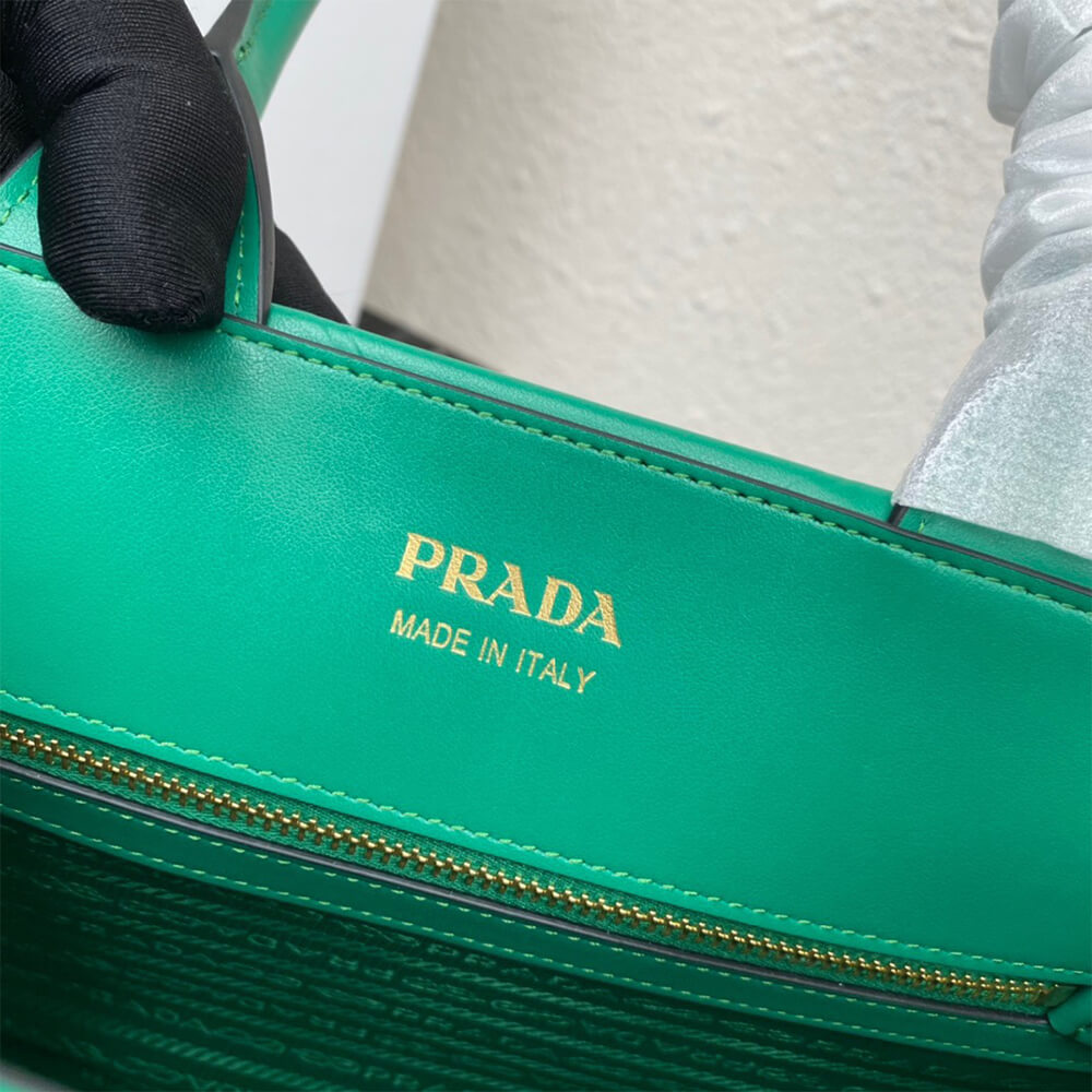 Small leather Prada Symbole bag with topstitching