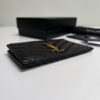 YSL CASSANDRE MATELASSÃ FRAGMENTS ZIPPED CARD CASE(HIGH-END GRADE)
